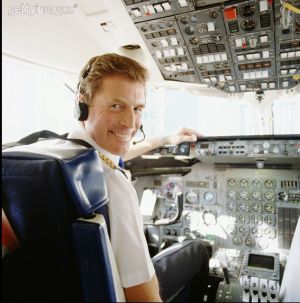 Dead pilot in the last happy moment of his life